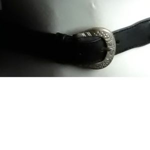 Style Black Leather Western Belt Size M